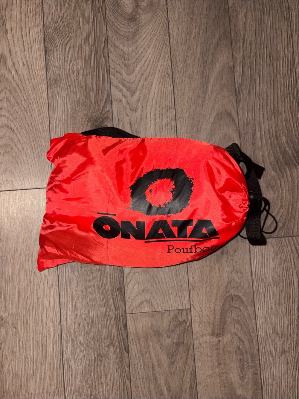 Onata Red Packable Poufbag sleepingbag